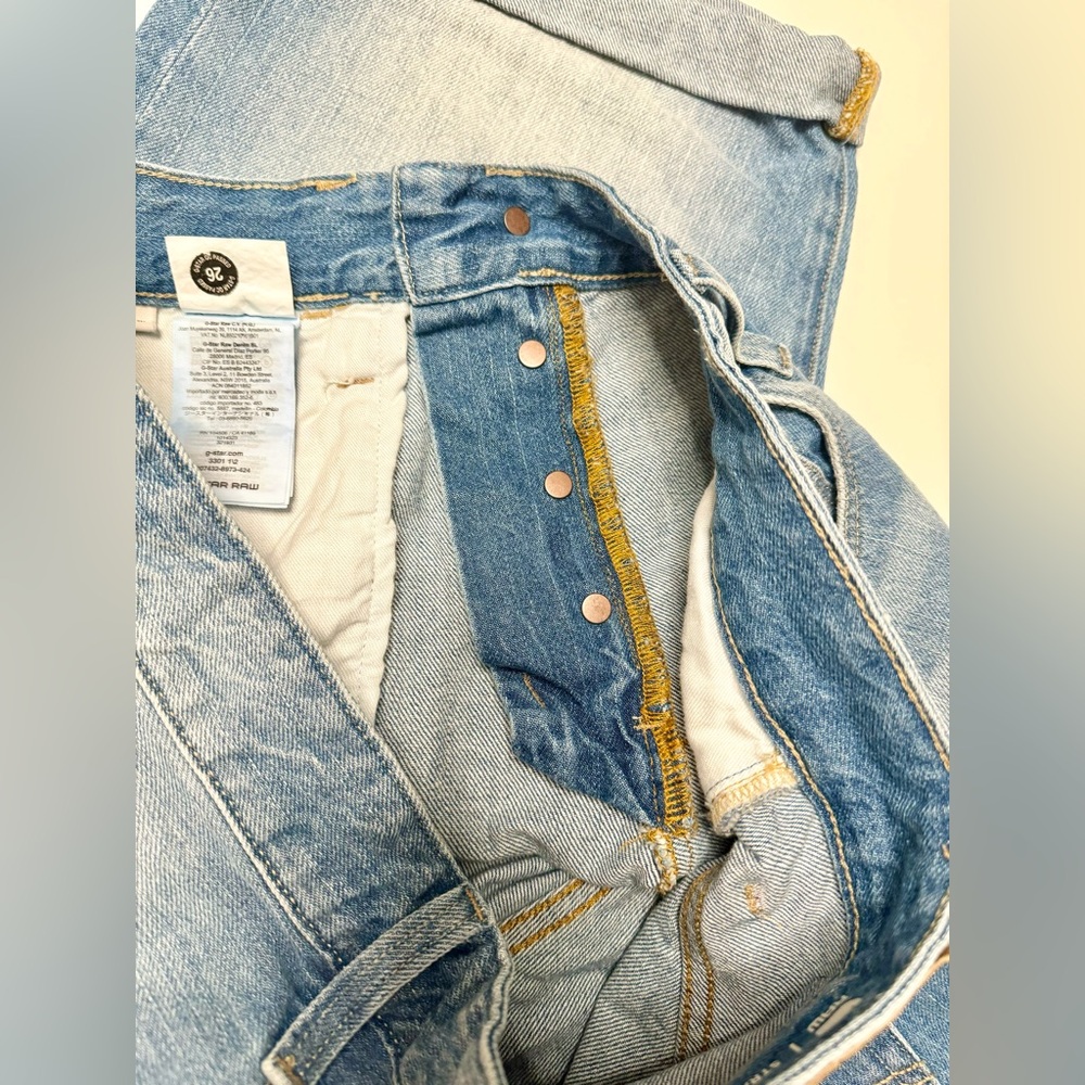 G-Star Raw Men’s Denim Shorts 3301 Straight, size 32 - Picture 9 of 15